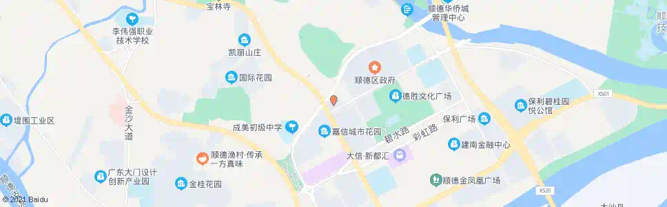广州聚胜花园_公交站地图_广州公交_妙搜公交查询2025