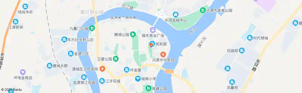 河源城市花园_公交站地图_河源公交_妙搜公交查询2025