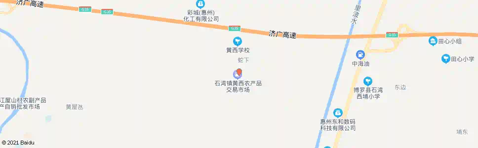 惠州黄西市场_公交站地图_惠州公交_妙搜公交查询2025