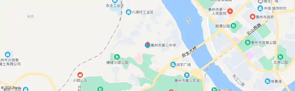 惠州第三中学_公交站地图_惠州公交_妙搜公交查询2025
