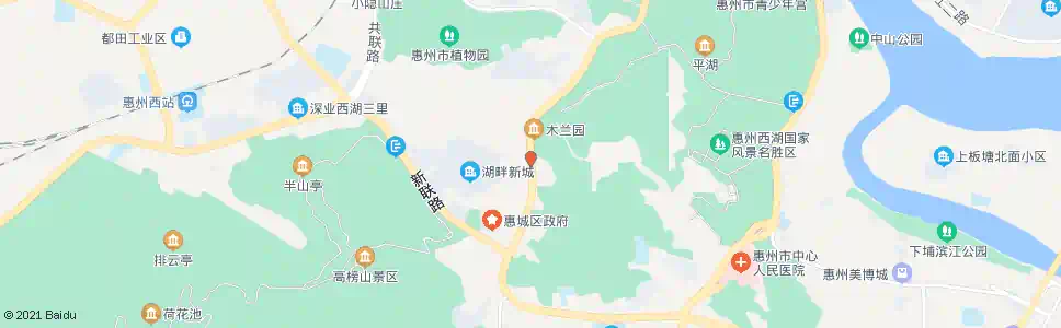 惠州湖畔新城_公交站地图_惠州公交_妙搜公交查询2025