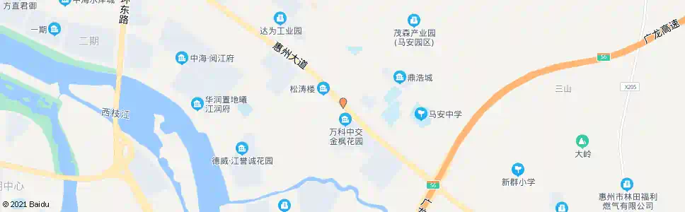 惠州马安镇政府_公交站地图_惠州公交_妙搜公交查询2025