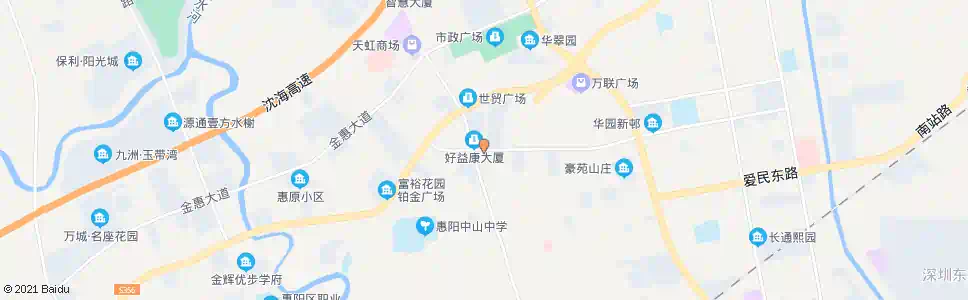惠州承修四路_公交站地图_惠州公交_妙搜公交查询2025