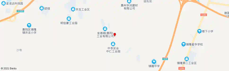 惠州高田工业区_公交站地图_惠州公交_妙搜公交查询2025