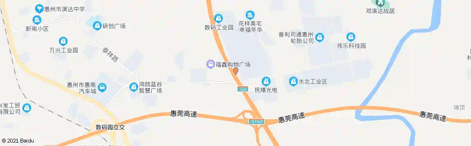 惠州国泰路南_公交站地图_惠州公交_妙搜公交查询2025