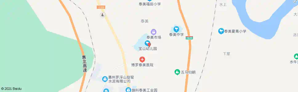 惠州泰美邮政分局_公交站地图_惠州公交_妙搜公交查询2025