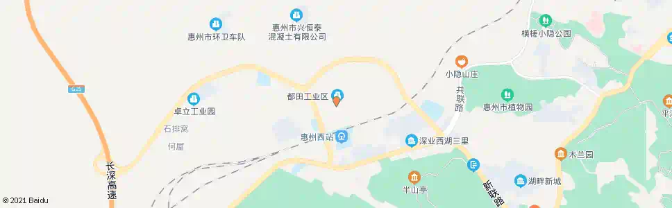 惠州都田工业区_公交站地图_惠州公交_妙搜公交查询2025