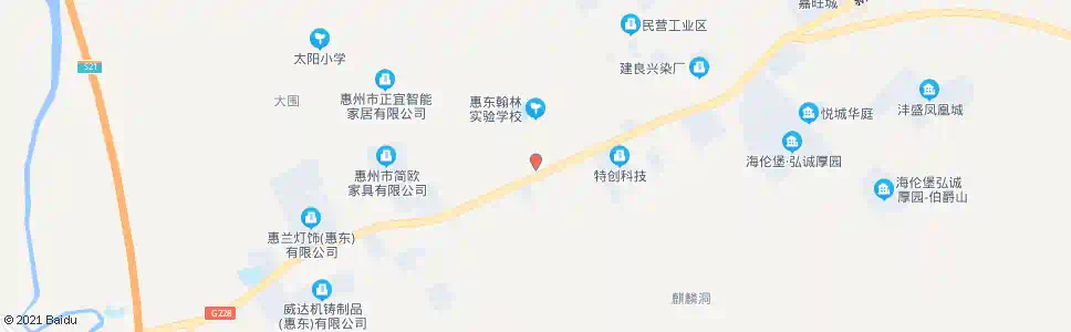 惠州太阳坳工业区_公交站地图_惠州公交_妙搜公交查询2025