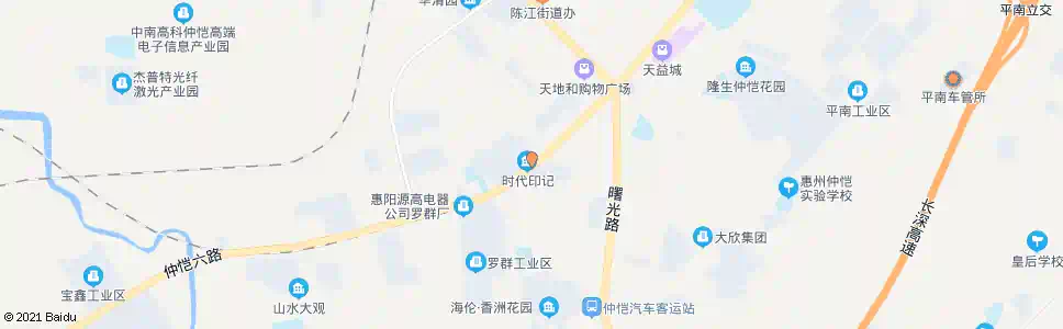 惠州白云路口_公交站地图_惠州公交_妙搜公交查询2025