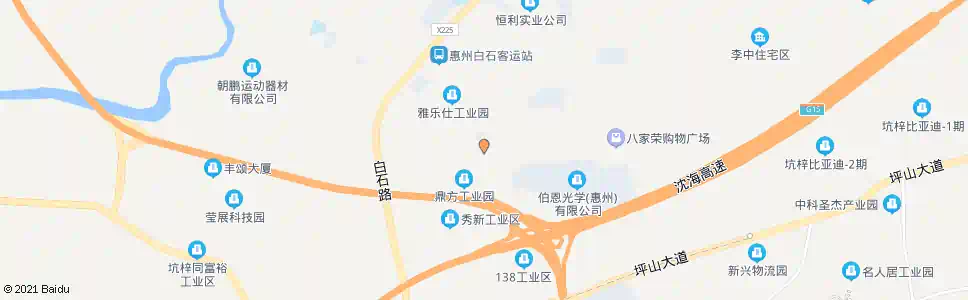 惠州白石伯恩厂_公交站地图_惠州公交_妙搜公交查询2025