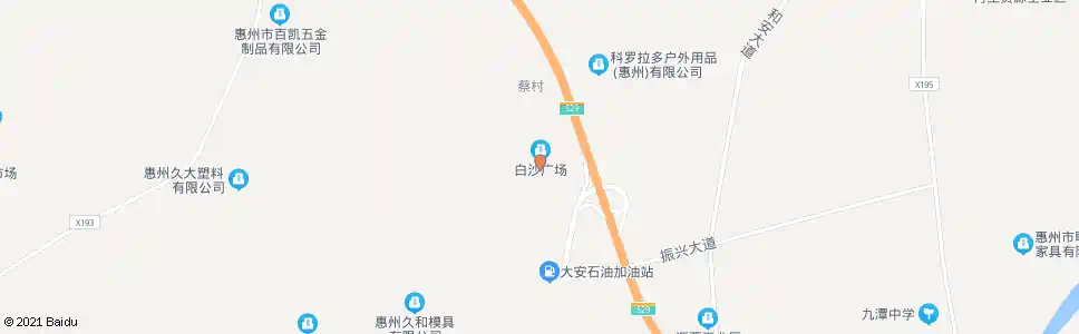 惠州白沙市场_公交站地图_惠州公交_妙搜公交查询2025