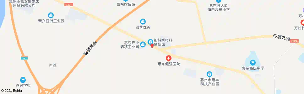 惠州京兰汽车产业园_公交站地图_惠州公交_妙搜公交查询2025