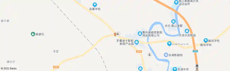 惠州园岭油站_公交站地图_惠州公交_妙搜公交查询2025