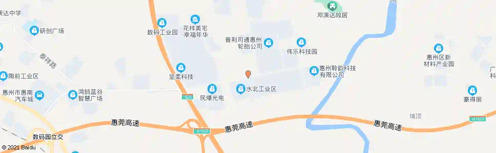 惠州金达路_公交站地图_惠州公交_妙搜公交查询2025
