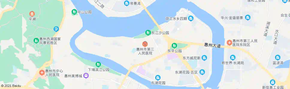 惠州市第三人民医院_公交站地图_惠州公交_妙搜公交查询2025