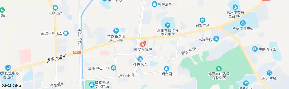 惠州博罗县政府_公交站地图_惠州公交_妙搜公交查询2025