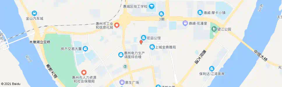 惠州新江路_公交站地图_惠州公交_妙搜公交查询2025