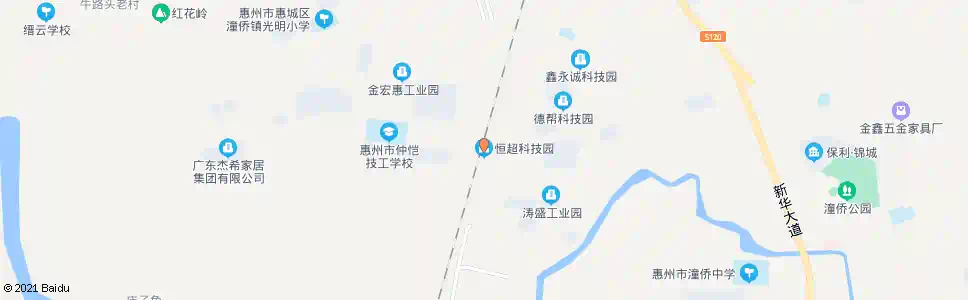 惠州恒超科技园_公交站地图_惠州公交_妙搜公交查询2025