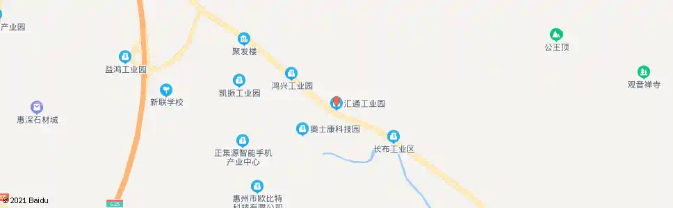 惠州汇通工业园_公交站地图_惠州公交_妙搜公交查询2025