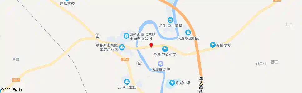 惠州香山美墅路口_公交站地图_惠州公交_妙搜公交查询2025