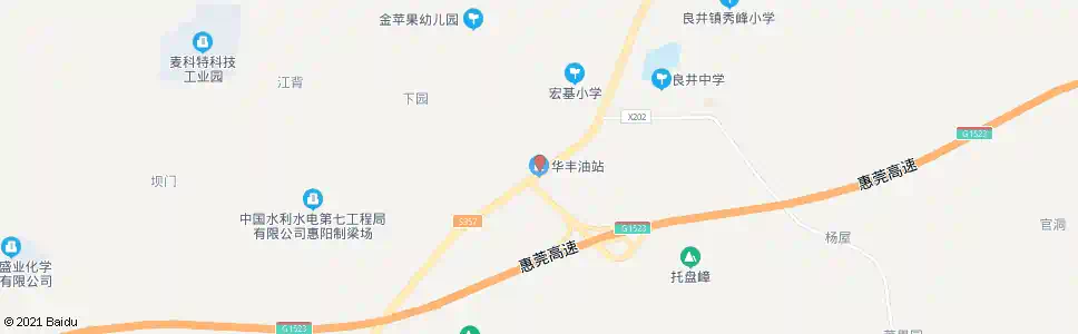 惠州华丰油站_公交站地图_惠州公交_妙搜公交查询2025