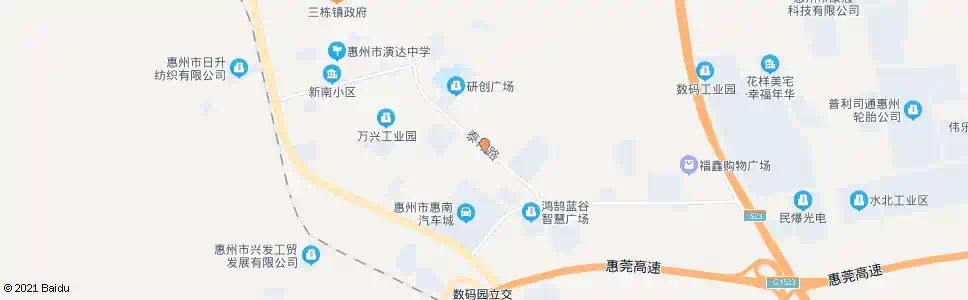 惠州泰祥路口_公交站地图_惠州公交_妙搜公交查询2025