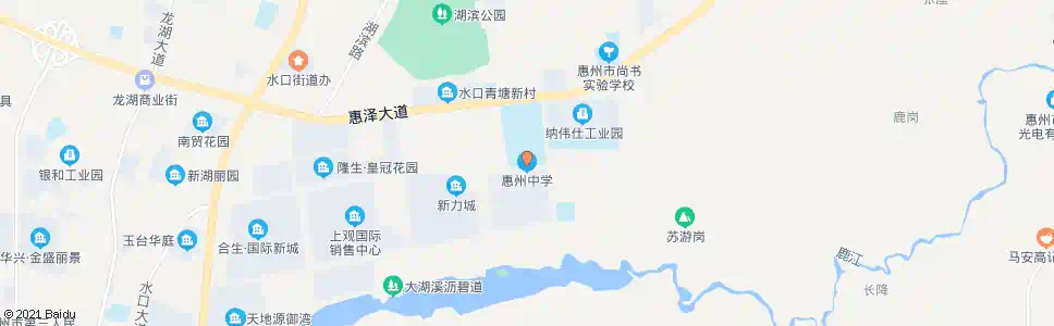惠州中学路口_公交站地图_惠州公交_妙搜公交查询2025