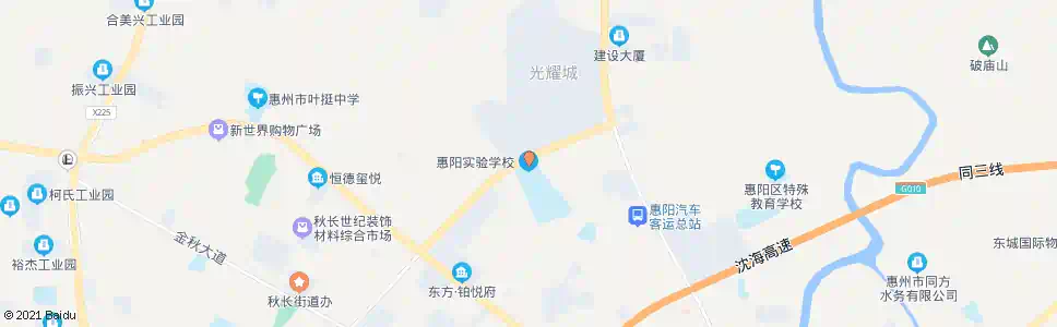 惠州光耀实验学校_公交站地图_惠州公交_妙搜公交查询2025