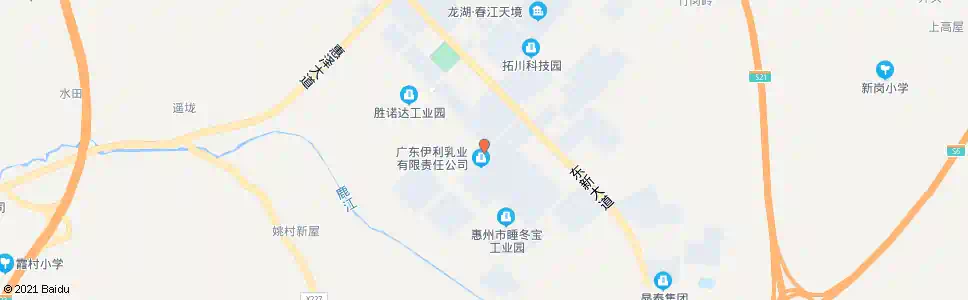 惠州伊利乳业_公交站地图_惠州公交_妙搜公交查询2025