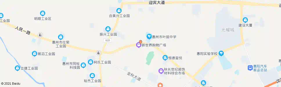 惠州秋长市场_公交站地图_惠州公交_妙搜公交查询2025