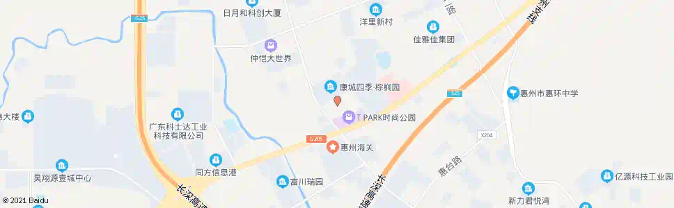 惠州创业家园_公交站地图_惠州公交_妙搜公交查询2025