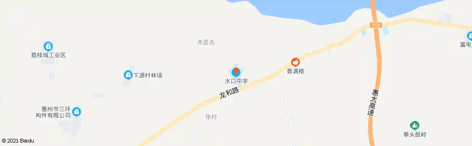 惠州水口中学_公交站地图_惠州公交_妙搜公交查询2025