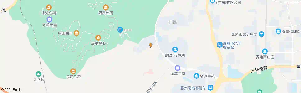 惠州深业金榜山_公交站地图_惠州公交_妙搜公交查询2025