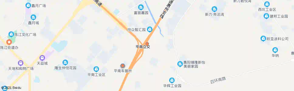 惠州四环南路口_公交站地图_惠州公交_妙搜公交查询2025