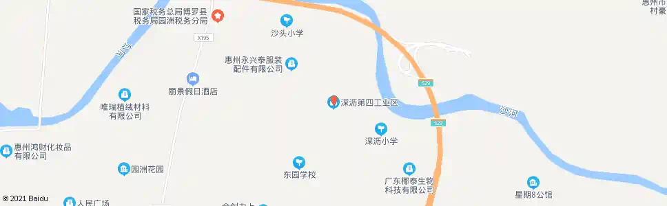惠州大鹏第四工业区_公交站地图_惠州公交_妙搜公交查询2025
