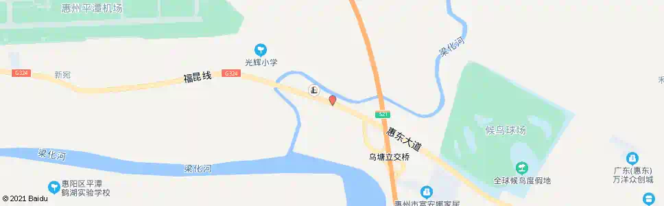 惠州鹊地路口_公交站地图_惠州公交_妙搜公交查询2025