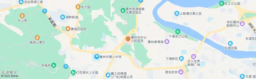 惠州市中心人民医院_公交站地图_惠州公交_妙搜公交查询2025