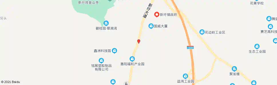 惠州新丰村_公交站地图_惠州公交_妙搜公交查询2025