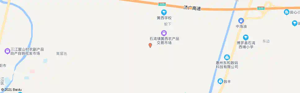 惠州黄西村_公交站地图_惠州公交_妙搜公交查询2025