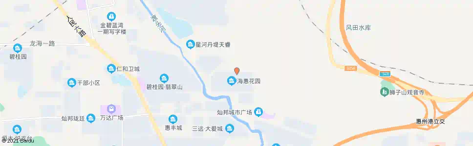 惠州海惠花园(东门)_公交站地图_惠州公交_妙搜公交查询2025