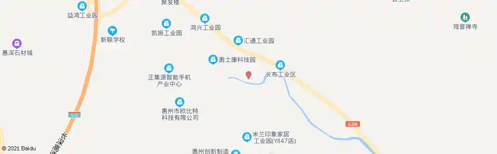 惠州长布市场_公交站地图_惠州公交_妙搜公交查询2025
