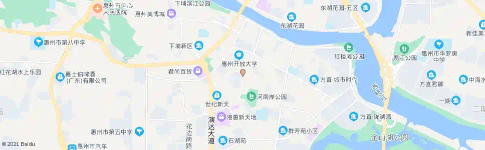 惠州河南岸办事处_公交站地图_惠州公交_妙搜公交查询2025