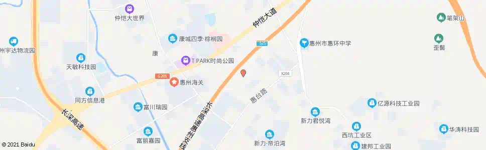 惠州太阳工业园_公交站地图_惠州公交_妙搜公交查询2025