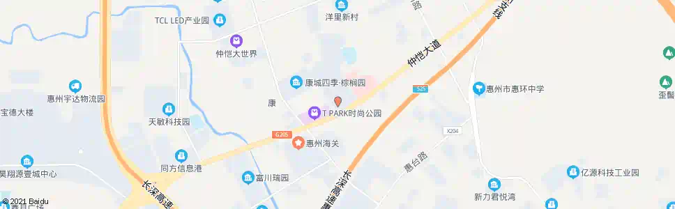 惠州康城四季_公交站地图_惠州公交_妙搜公交查询2025