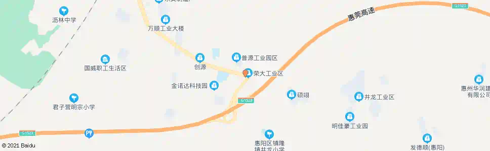 惠州大工业区南门_公交站地图_惠州公交_妙搜公交查询2025