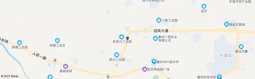 惠州茶园市场_公交站地图_惠州公交_妙搜公交查询2025