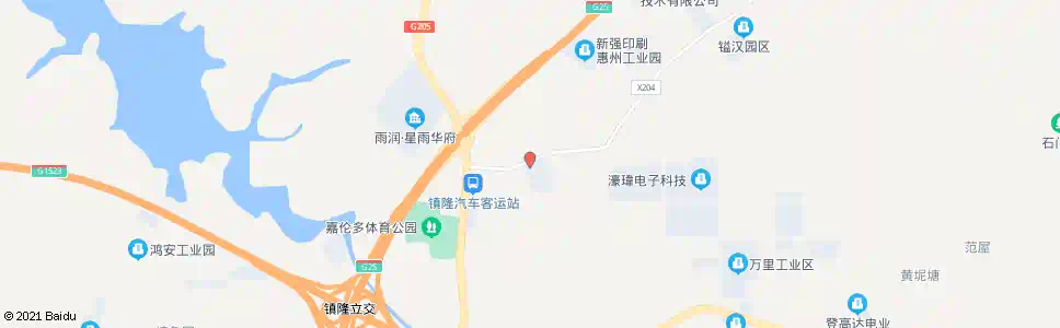 惠州青草窝工业区_公交站地图_惠州公交_妙搜公交查询2025