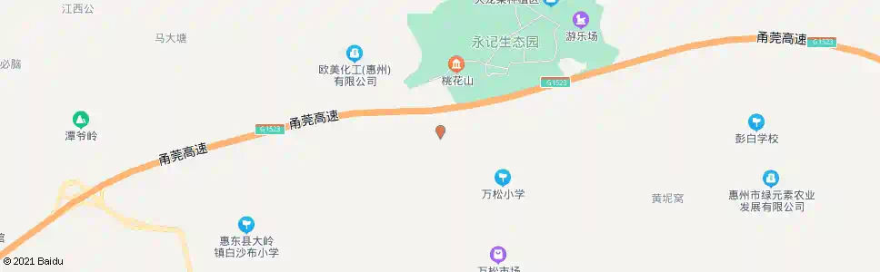 惠州大窝底村_公交站地图_惠州公交_妙搜公交查询2025