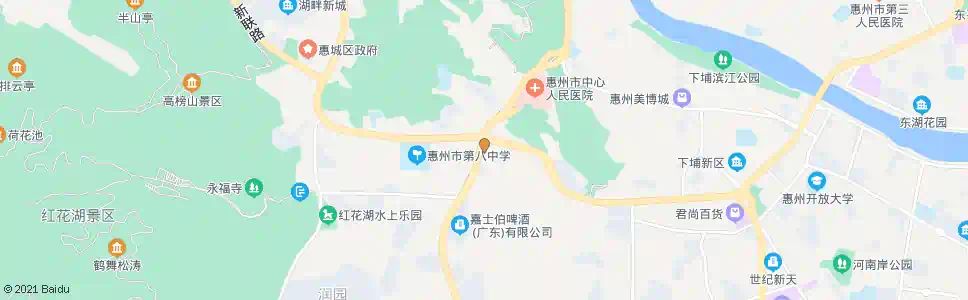 惠州金叶酒店_公交站地图_惠州公交_妙搜公交查询2025