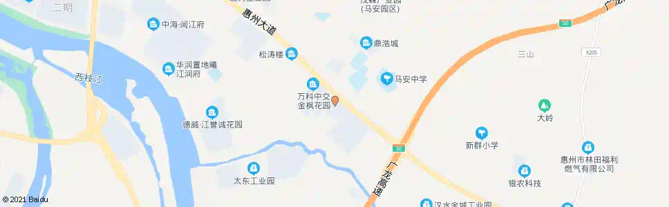 惠州稔岗村_公交站地图_惠州公交_妙搜公交查询2025